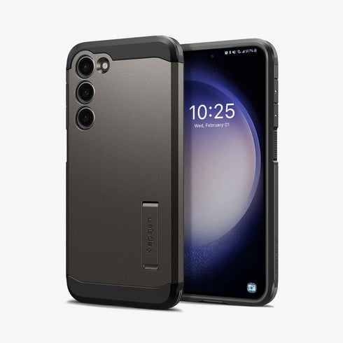 ACS05623 - Galaxy S23 Ultra Case Tough Armor in black showing the back